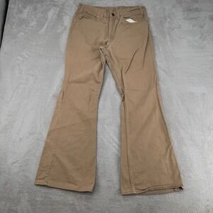 Vintage 90s Levis White Tab Flare Jeans Womens 30 Brown Preowned Denim High Rise